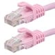 3FT FLEXboot Series 24AWG Cat5e 350MHz UTP Bare Copper Ethernet Network Cable - Pink