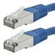 50FT FLEXboot Series 24AWG Cat6A 500MHz STP Bare Copper Ethernet Network Cable - Blue