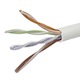 Image of 1000FT 24AWG Cat5e 350MHz UTP Solid, Plenum (CMP), Bulk Ethernet Bare Copper Cable - WHITE