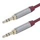 3.5mm Flat Audio Cable 3ft – Red