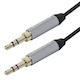 3.5mm Flat Audio Cable 6ft – Black
