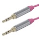 3.5mm Flat Audio Cable 6ft – Pink
