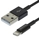 4-inch MFi Certified Lightning™ to USB Charge/ Sync Cable for iPad®, iPhone®, and iPod® - Black