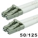 10Gb Fiber Optic Cable, LC/LC, Multi Mode, Duplex - 6 Meter (50/125 Type) - Aqua