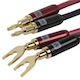 20ft 12AWG Pure Copper Hi-Fi Speaker Cable with Solid Brass Interchangeable Terminals-Black