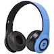 Bluetooth® On-the-Ear Headphones with Built-in Microphone-Blue
