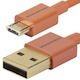 Premium USB to Micro USB Charge & Sync Cable 1.5ft - Orange