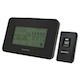 Wireless Multi-zone Weather Station/ Alarm Clock with Outdoor Sensor (with Moon Phase) - Black