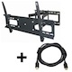 Full-Motion TV Wall Mount Bracket w/ 10ft HDMI® Cable (Max 132 lbs, 37 - 70 inch)