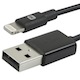 3ft MFi Certified Lightning™ to USB Charge/ Sync Ultra-Slim Cable for iPad®, iPhone®, and iPod® - Black