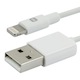 3ft MFi Certified Lightning™ to USB Charge/ Sync Ultra-Slim Cable for iPad®, iPhone®, and iPod® - White