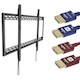 Fixed Wall Mount for most 60" - 100" Flat Panels. UL Certified w/ two 10ft HDMI® Cable w/ RedMere® Technology