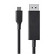 USB-C Male to DisplayPort Male Cable, 3ft Black