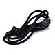 Product image for Power Cord Right-Angle Cable, 6ft, Black