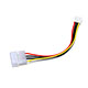 Molex (5.25 Male) / (3.5 Female) Int. DC Power Cable - 6 Inch