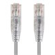 SlimRunâ„¢ Cat6 28AWG UTP Ethernet Network Cable, 5ft Gray