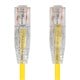 SlimRun™ Cat6 28AWG UTP Ethernet Network Cable, 7ft Yellow