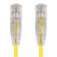 SlimRunâ„¢ Cat6 28AWG UTP Ethernet Network Cable, 14ft Yellow