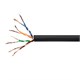 250FT Cat5e Bulk Bare Copper Ethernet Cable, UTP, Stranded, In-Wall Rated (CM), 350MHz, 24AWG, Black