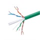 250FT Cat6 Bulk Bare Copper Ethernet Cable, UTP, Solid, Riser Rated (CMR), 500MHz, 23AWG, Green