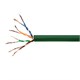 250FT Cat5e Bulk Bare Copper Ethernet Cable, UTP, Solid, Riser Rated (CMR), 350MHz, 24AWG, Green
