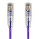 SlimRun™ Cat6 28AWG UTP Ethernet Network Cable, 7ft Purple
