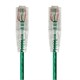 SlimRun™ Cat6 28AWG UTP Ethernet Network Cable, 10ft Green