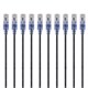 10-Pack, SlimRun™ Cat6A Ethernet Network Patch Cable, 7ft Black
