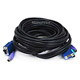 Product image for Molded 3-In-1 KVM Cables, SVGA PS/2 M/F- 15FT (Black) 