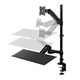 Sit-Stand Articulating Monitor and Keyboard Workstation