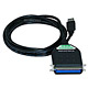 Product image for USB to Parallel(CN36 Male / IEEE1284) Converter Cable - 6ft