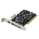 Product Image for VIA 7 Port IEEE-1394 Firewire & USB 2.0 PCI Combo Card w/ SW