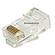 Product image for RJ-45 MODULAR PLUGS RJ45 - 100 PACK FOR SOLID
