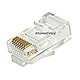 Product image for RJ-45 MODULAR PLUGS RJ45 - 100 PACK FOR STRANDED CABLE