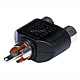 Product image for RCA Video Audio Splitter Adapter (RCA Male to 2 RCA Female)