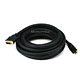 25ft 24AWG CL2 Standard HDMI® to DVI Adapter Cable - Black