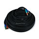 50ft 22AWG 3-RCA Component Video Coaxial Cable (RG-59/U) - Black