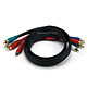 3ft 22AWG 5-RCA Component Video/Audio Coaxial Cable (RG-59/U) - Black