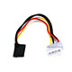 8inch SATA 15pin Female to Molex 4pin Male Power Adapter (90 Degree)