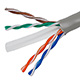 Product image for 1000FT Cat 6 Bulk Bare Copper Ethernet Network Cable UTP, Stranded, In-Wall Rated, 550MHz, 24AWG - Gray