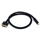 3ft 24AWG CL2 High Speed HDMI® to DVI Adapter Cable w / Net Jacket - Black