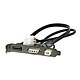 Image of PCI SATA Power Panel w/SATA and 4 Pin Power connectors