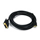 10ft 28AWG High Speed HDMI® to DVI Adapter Cable w / Ferrite Cores - Black