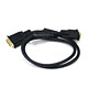 3ft 28AWG DVI-D to M1-D (P&D) Cable - Black