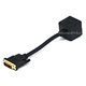 Video Splitter - DVI-I Male to VGA(HD15) Female X 2