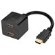 Video/Audio Splitter - HDMI® M to HDMI® F X 2