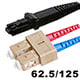 Image of Fiber Optic Cable, MTRJ (Female)/SC, OM1, Multi Mode, Duplex - 5 meter (62.5/125 Type) - Orange