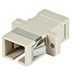 Multimode SC/SC simplex Fiber Optic Adaptor, Plastic Body