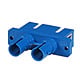 Multimode ST/SC Duplex Fiber Optic Adaptor, Plastic Body