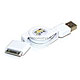 Product Image for Retractable USB sync Cable for iPhone/iPod Mini nano Apple - White